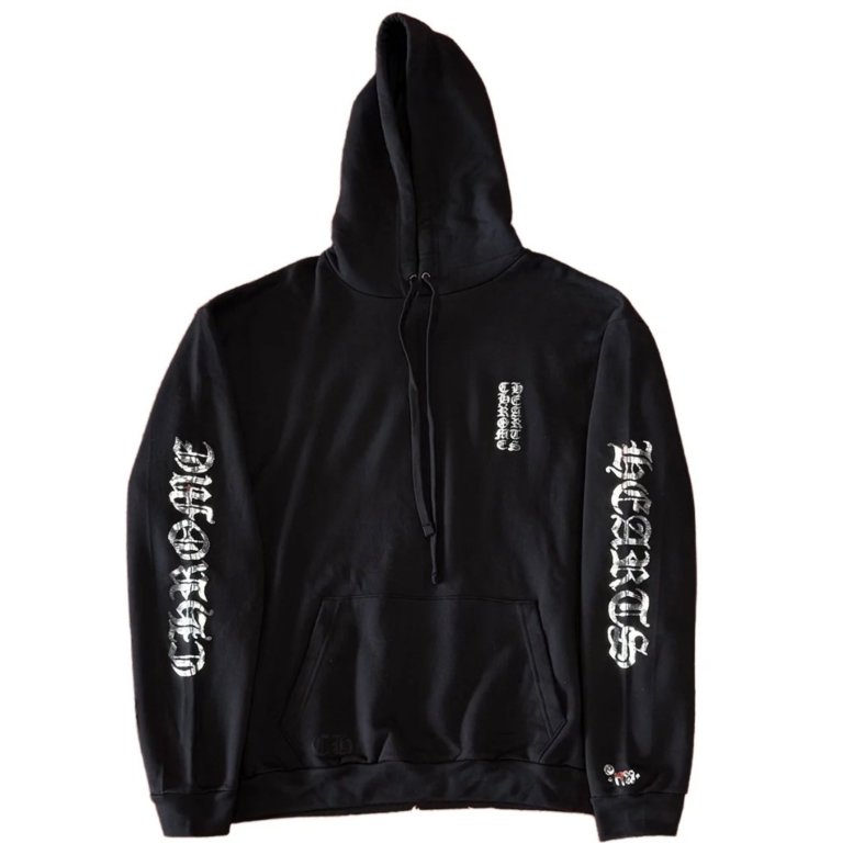 Chrome-Hearts-1988-Logo-Hoodie-Black-White