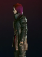 Cyberpunk-2077-Durable-Trench-Leather-Coat-Side-Look