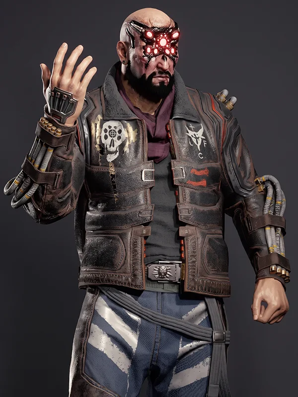 Cyberpunk-2077-Royce-Leather-Jacket-Front-View Leather-Jacket-Front-View