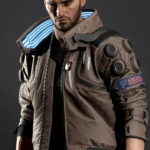 Cyberpunk-Samurai-2077-Bomber-Jacket-Front-View