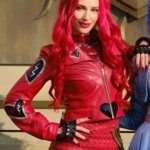 Kylie-Cantrall-Movie-Descendants-Wicked-Wonderland-2026-Red-Heart-Printed-Jacket