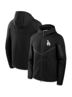 Los-Angeles-Dodgers-Nike-Tech-Fleece-Windrunner-Full-Zip-Hoodie-Jacket-Black