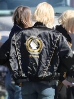 Lucky-Anya-Taylor-Joy-Black-Bomber-Jacket