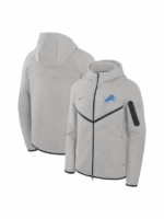 Mens-Nike-Heather-Gray-Detroit-Lions-Tech-Fleece-Full-Zip-Windrunner-Hoodie