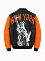 NY-Knicks-2026-Championship-Black-and-Orange-Bomber-Leather-Jacket.webp