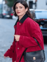 New York City 2026 Monica Barbaro JacketNew York City 2026 Monica Barbaro Red Jacket