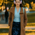Off Campus S01 Hannah Wells Brown Coat