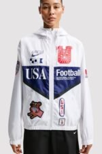 Recreated – FIFA World Cup 2026 Nike x V.A.A. USMNT 'X2' White Anthem Windbreaker Jacket