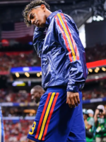 Recreated – Lamine Yamal FIFA World Cup 2026 Adidas Spain Climacool Pre-Match Multicolor Jacket