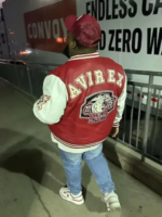 Rod-Wave-Avirex-Red-Wildcat-Varsity-Leather-Jacket.webp