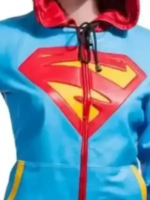 Supergirl-Leather-Hooded-Jacket-close-Up-View