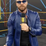 WWE LA Knight Blue Leather Jacket