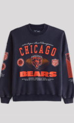 2026-Abercrombie-Chicago-Bears-Navy-Fleece-Crewneck