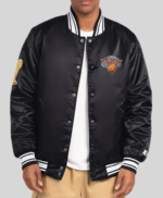 2026-Pro-Basketball-Finals-Champions-New-York-Knicks-Black-Satin-Full-Snap-Starter-Jacket-Front-510x619