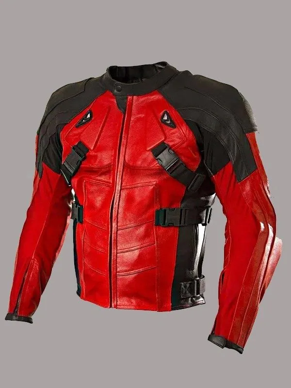 Armored-Deadpool-Biker-Leather-Jacket Armored-Deadpool-Biker-Leather-Jacket