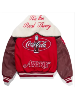 Awake-NY-x-Coca-Cola-Red-Maroon-Wool-Varsity-Hooded-Jacket