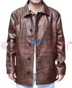 Dean-Winchester-Supernatural-Distressed-Brown-Leather-Jacket-front-open
