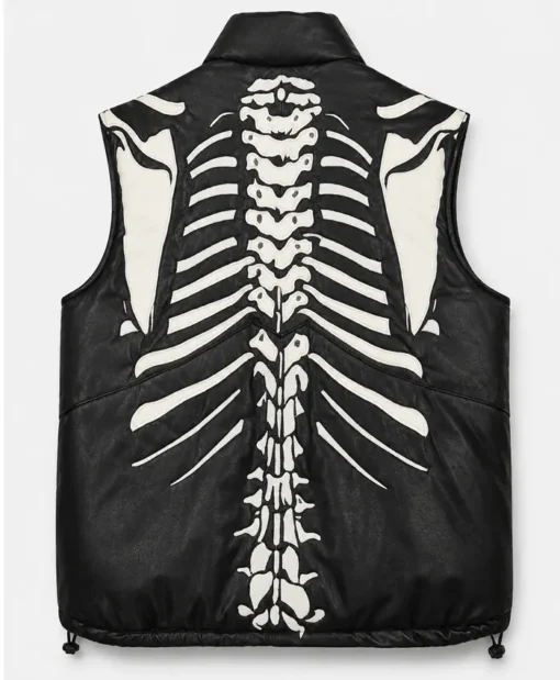 Halloween-Vintage-Vilanto-Skeleton-Black-Puffer-Vest-Back-510x619