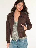 Hollister-Twill-Brown-Zip-Up-Jacket