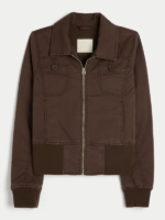 Hollister Twill Zip Up Jacket - Image 3