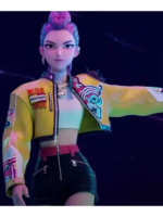 KPop-Demon-Hunters-Rumi-Leather-Jacket-Yellow