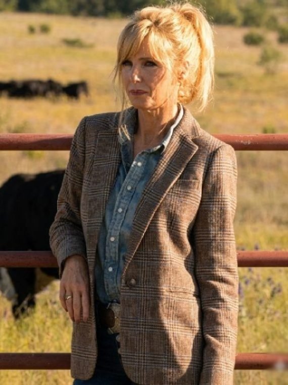 Kelly-Reilly-TV-Series-Dutton-Ranch-Season-1-2026-Beth-Dutton-Brown-Check-Single-Breasted-Blazers-570x760