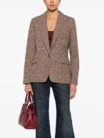 Kelly-Reilly-TV-Series-Dutton-Ranch-Season-1-Beth-Dutton-Brown-Check-Single-Breasted-Blazer-570x760