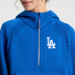 MLB x Lululemon LA Dodgers Blue Oversized Half-Zip Hoodie - Image 3