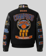 New-York-Knicks-2026-Pro-Basketball-Finals-Champions-Black-Wool-and-Leather-Motorcycle-Jacket-Back-510x619