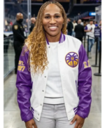 New-York-Liberty-v-Los-Angeles-Sparks-2026-Nicky-McCrimmon-White-and-Purple-Varsity-Jacket-Front-510x619