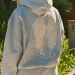 Pink-Palm-Puff-Lacy-Sky-Gray-Hoodie