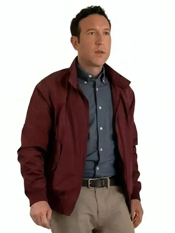 Reacher-S04-Jacob-Merrick-Burgundy-Jacket