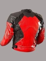 Red-And-Black-Armored-Deadpool-Biker-Leather-Jacket