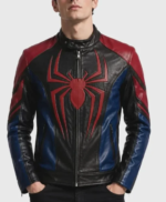 Spider-Man-Black-Red-Blue-Leather-Jacket--510x619