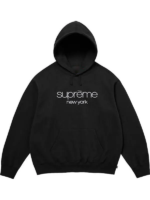Supreme-Classic-Logo-Hooded-Sweatshirt-black