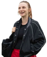 Ted-Lasso-S04-Faye-Marsay-Black-Bomber-Jacket-510x619