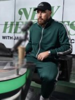 Travis-Kelce-New-Heights-Green-Striped-Tracksuit