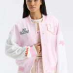 University-Miami-Pink-White-Varsity-Jacket