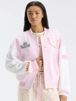 University-Miami-Pink-White-Varsity-Jacket