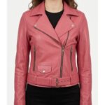Womens-Barbie-Doll-Pink-Bomber-Leather-Jacket-510x619