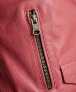 Womens-Barbie-Doll-Pink-Bomber-Leather-Jacket-right-side-pocket