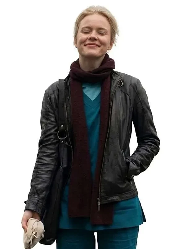 Amelia-Eve-Insidious-Out-of-the-Further-Leather-Jacket-Front-View