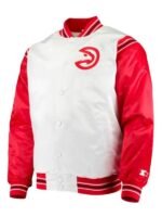 Atlanta-Hawks-White-Bomber-Jacket