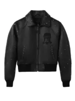 Avirex-Cropped-Studded-Icon-Jacket