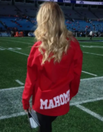 Chiefs-vs-Panthers-Game-Brittany-Mahomes-Red-Jacket