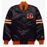 Cincinnati-Bengals-Button-Down-Black-Jacket