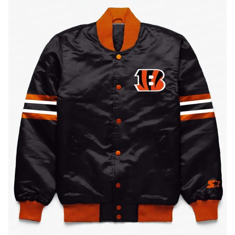 Cincinnati-Bengals-Button-Down-Black-Jacket