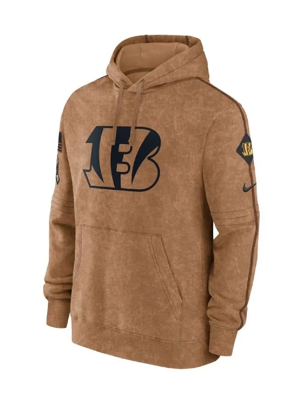 Cincinnati-Bengals-Salute-To-Service-Brown-Hoodie