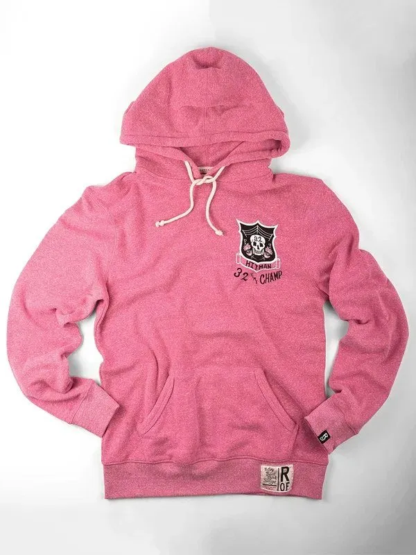 Cm-Punk-Bret-Hitman-Hart-32-Time-Champ-Pink-Hoodie Cm-Punk-Bret-Hitman-Hart-32-Time-Champ-Pink-Hoodie