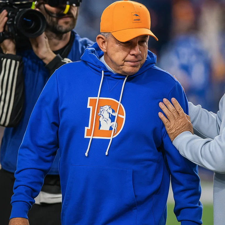 Denver-Broncos-Sean-Payton-Blue-Hoodie